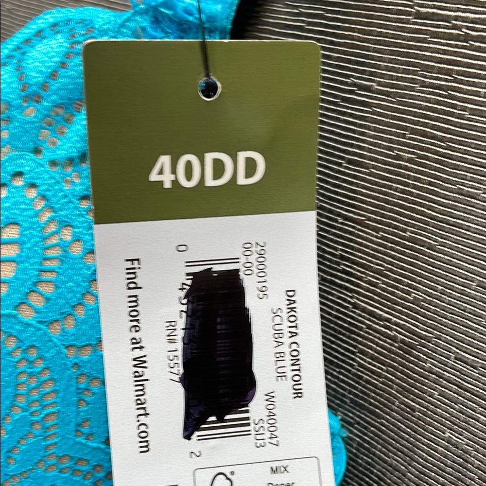 Adore Me Blue Lace Bra with Adjustable‎ Straps - Picture 4 of 7